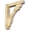 Ekena Millwork Olympic Craftsman Rough Sawn Bracket w/ Offset Brace, Douglas Fir, 6"W x 32"D x 36"H BKT0604X32X36OLY04RDF - alternate 1